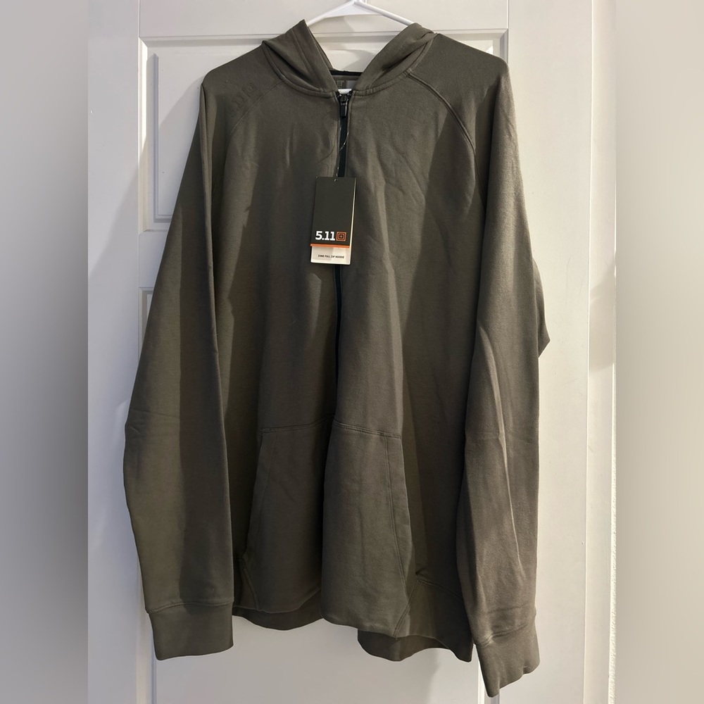 5.11 Tactical Full Zip Hoodie Geen